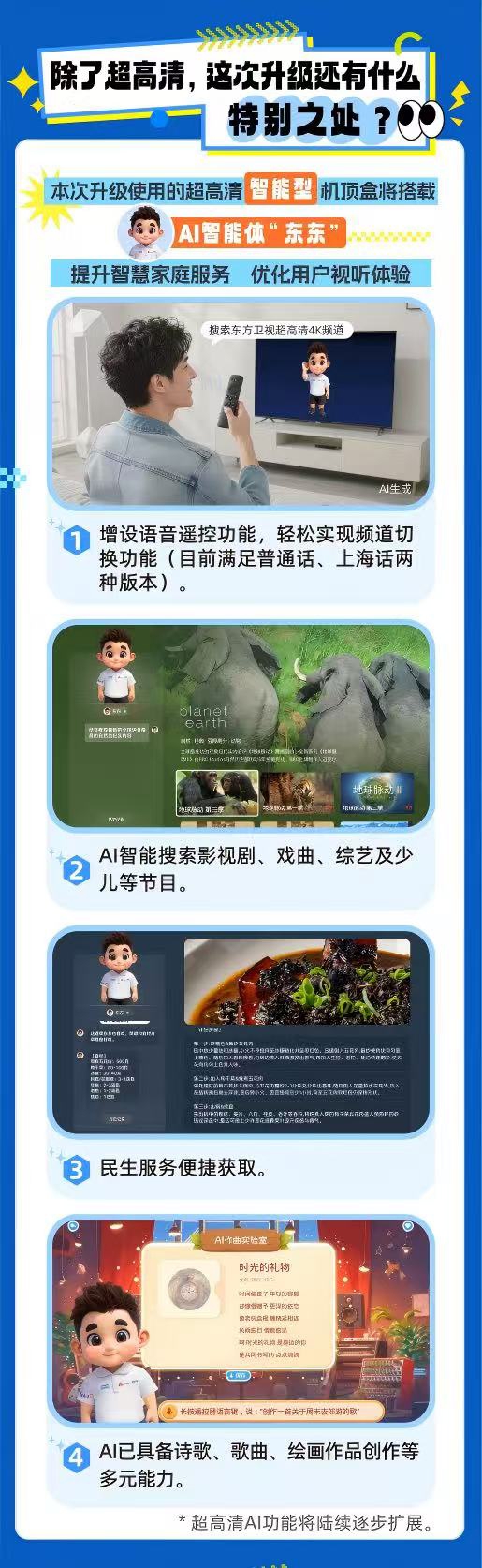 V交易网 免费换超高清机顶盒，AI用上海话遥控找节目……上海电视观众9月迎来新体验